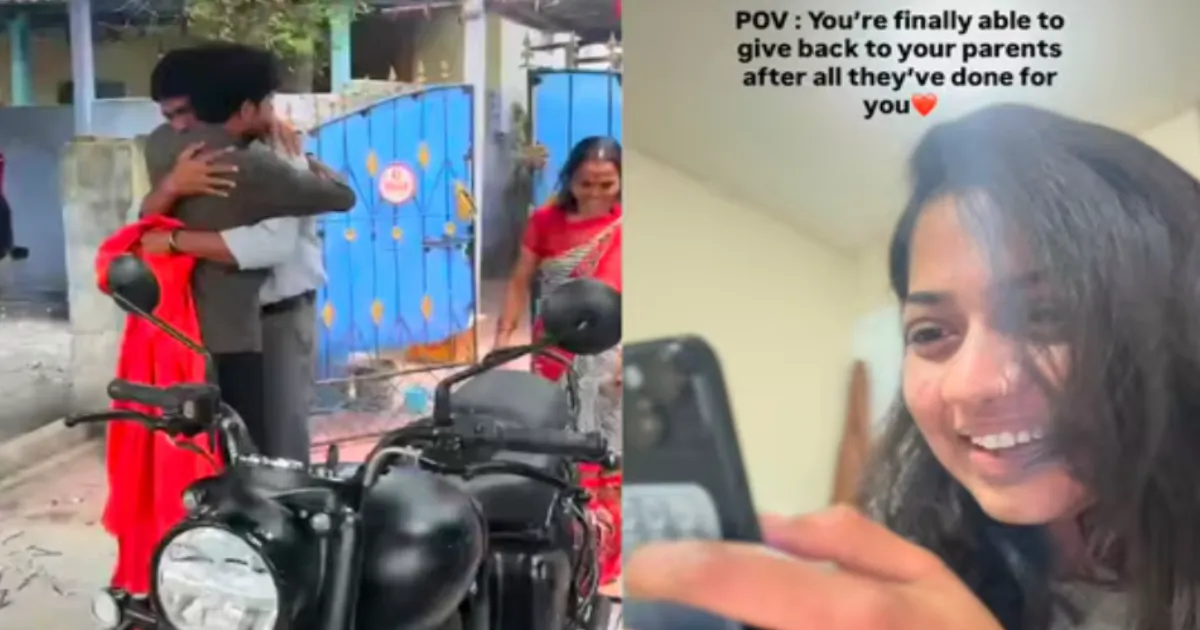 Woman Gifts Father a Motorcycle For His 50th Birthday, Video Viral