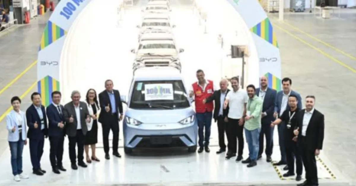 BYD Brazil Plant Produces 100,000th Vehicle Amid Rising Demand
