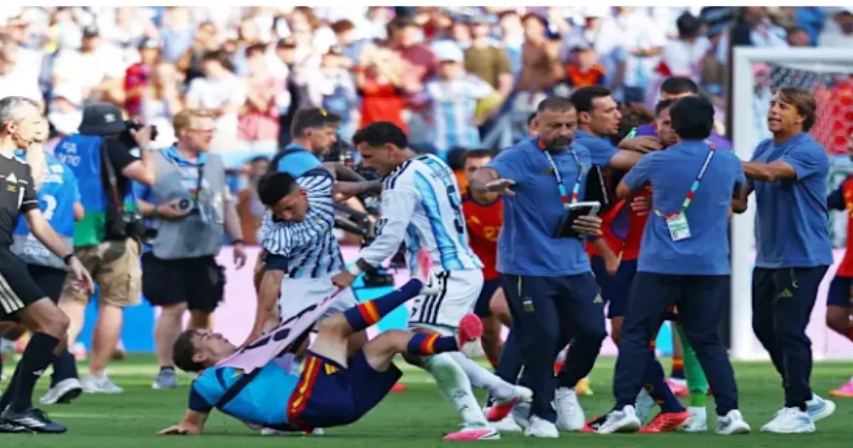 Post-Match Violence Breaks Out Among Fans And Players After World Cup Final