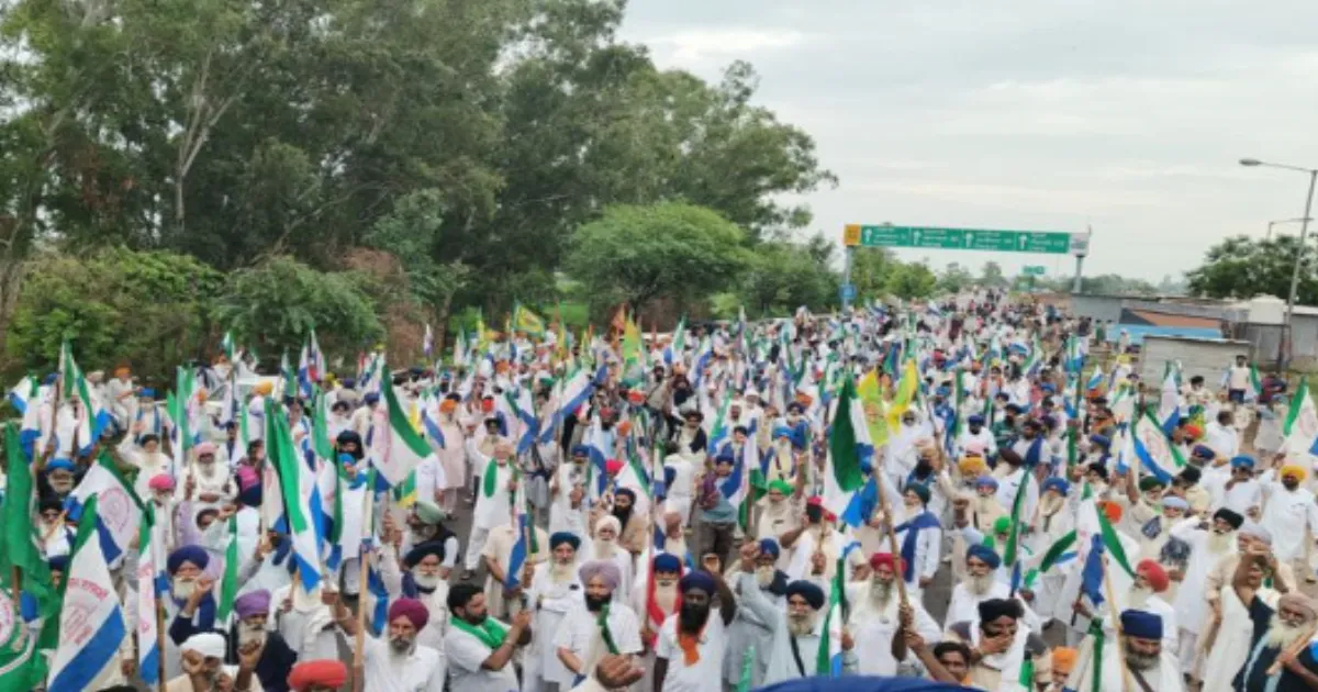 Farmers Stopped at Shambhu Border While Marching Against US Trade Deal