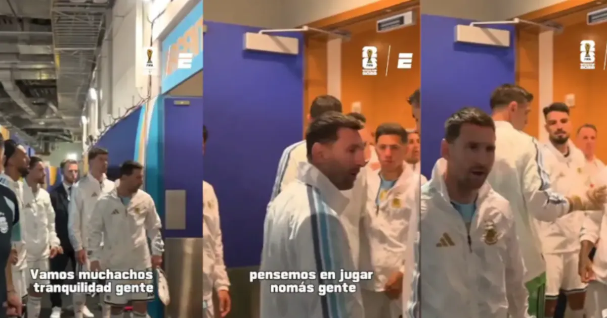 Extended Video Shows Messi Calming Teammates Before World Cup Final