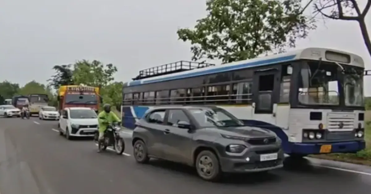Telangana Man Steals Bus, Injures Rider in Reckless High-Speed Chase