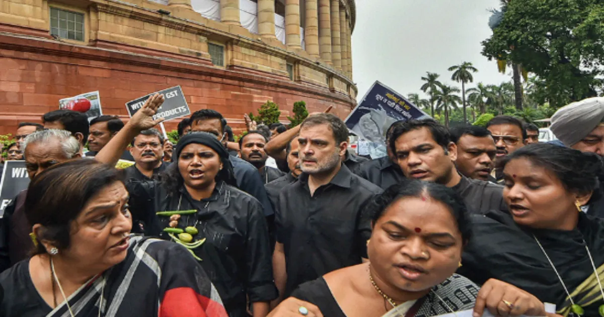 Opposition MPs Hold Black Dress Protest at Parliament Over NEET Row