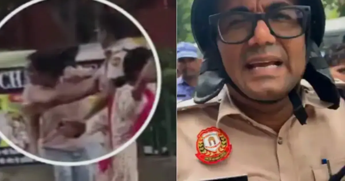 Cop Who Slapped Woman During CJP Protest Removed From Jantar Mantar