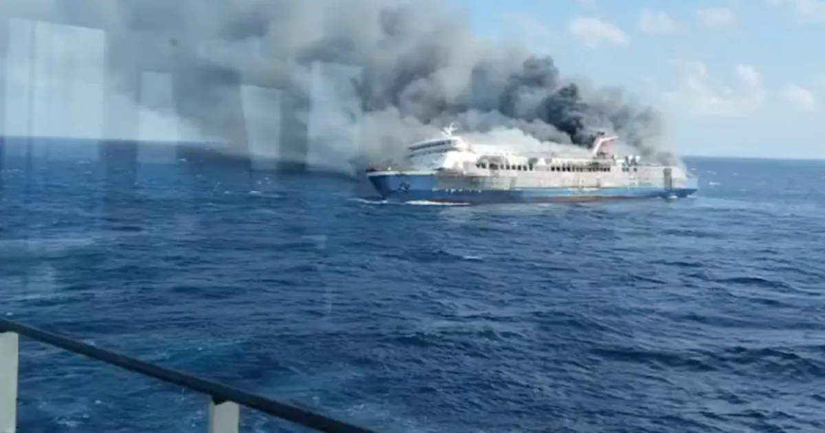 5 Dead, 41 Missing After Ferry Catches Fire Off Indonesia's Madura Island