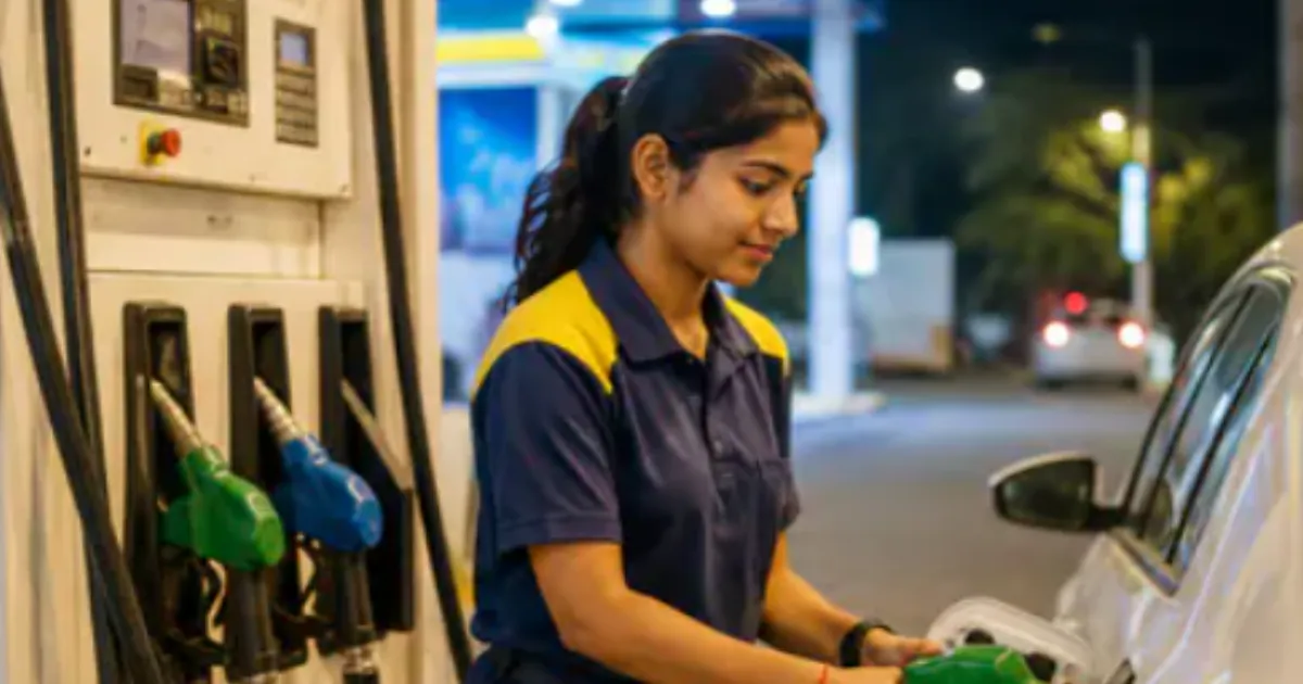 Student Working at Petrol Pump to Fund Studies Goes Viral