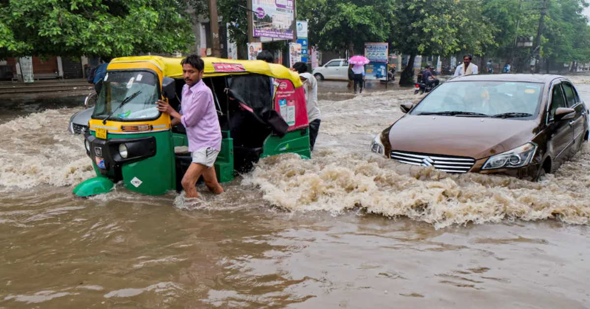 Delhi Rain Chaos: 81 Waterlogging Calls, 32 Fallen Trees Choke Roads Across City