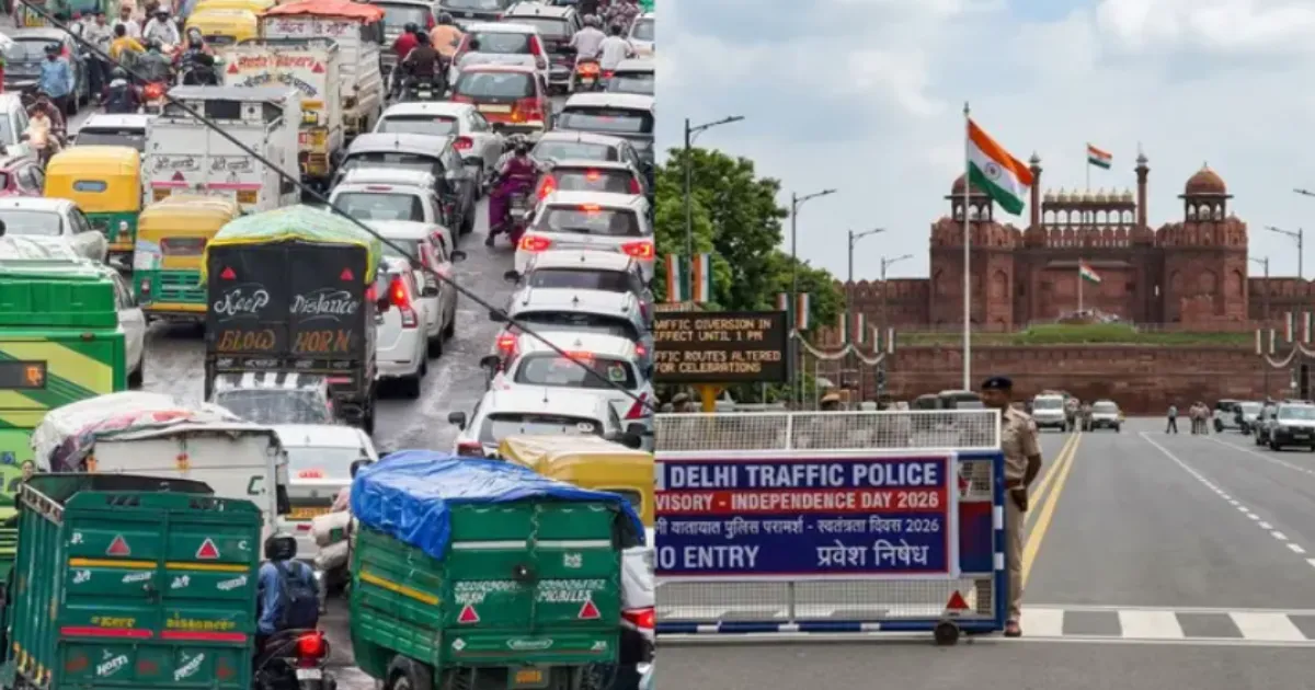 Traffic Restrictions Near Red Fort From 4 AM to 10 AM on August 13