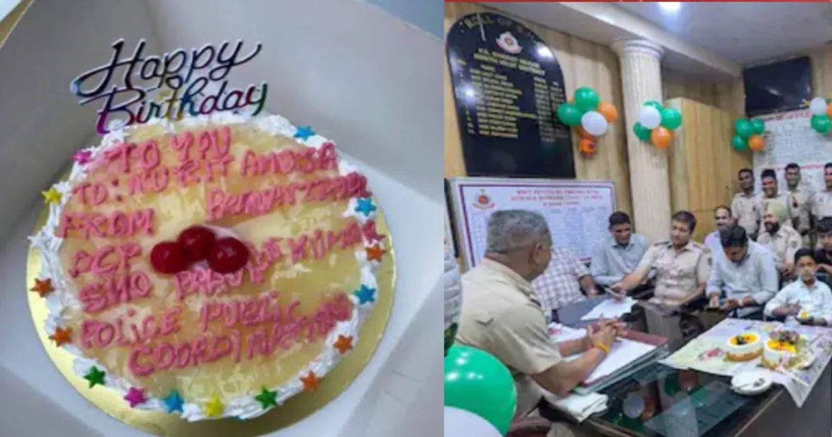 Delhi Police Celebrate 9-Year-Old's Birthday at Bharat Nagar Station