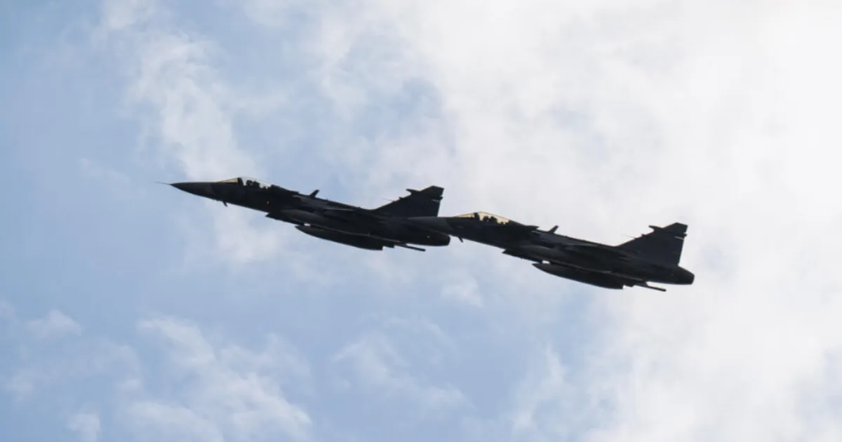NATO Fighter Jets Down Another Drone Along Russia's Border