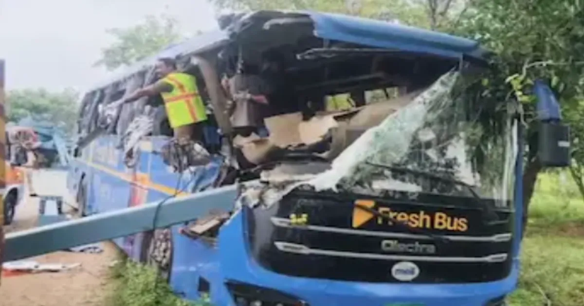 Six Killed, 12 Injured as Speeding Bus Rams Lorry in Telangana's Suryapet