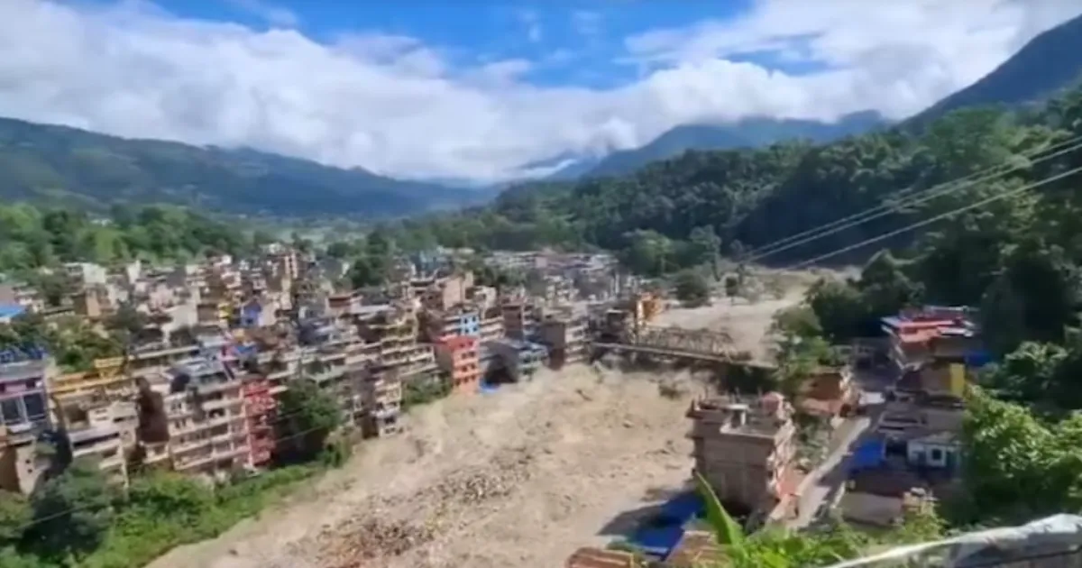 Nepal Flash Flood: Severe Destruction Reported at Rasuwagadhi Border and Timure Bazaar