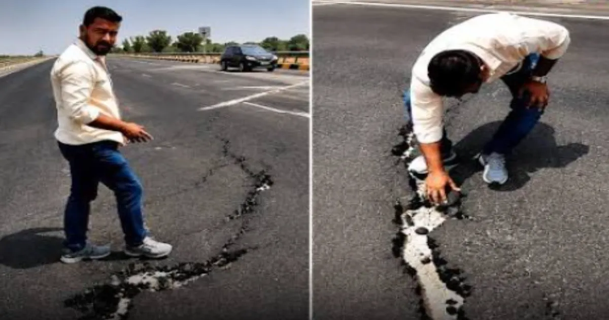 Fresh Cracks Emerge on UP's Ganga Expressway Days After Crater