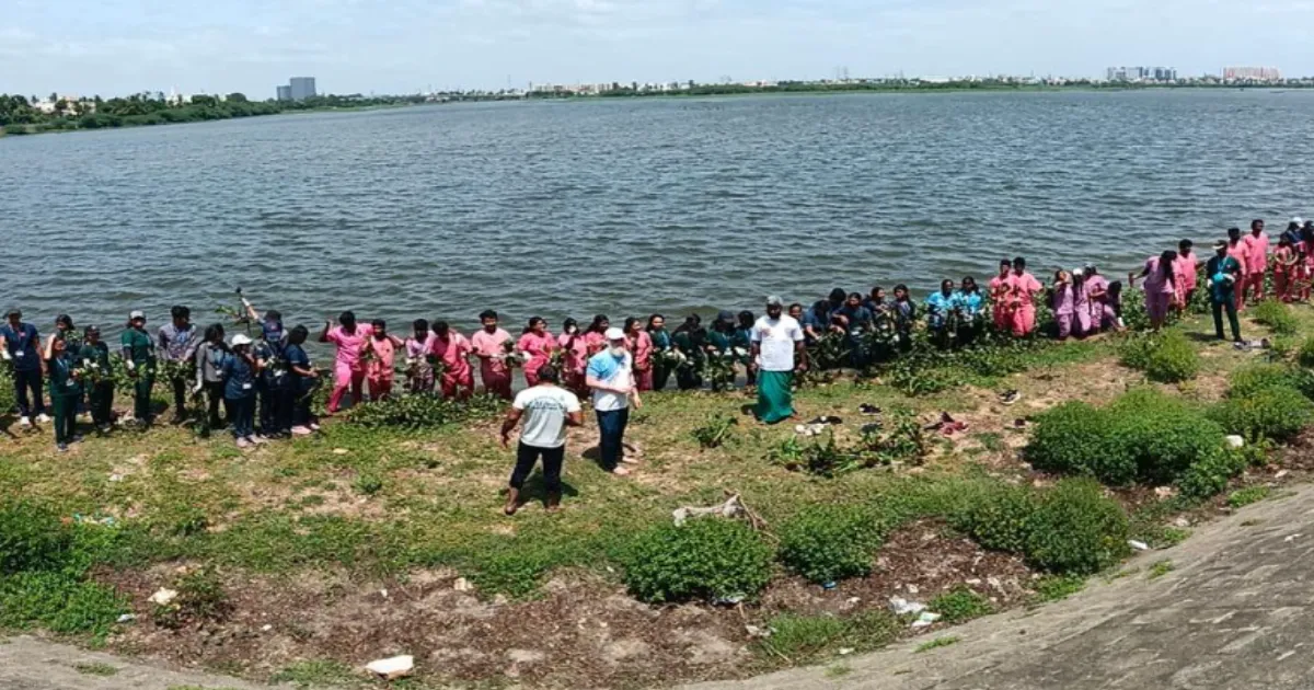 Volunteers Raise Awareness For Korattur Lake Restoration on World Lake Day