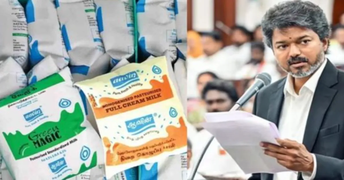 CM Vijay Raises Tamil Nadu Milk Procurement Price to ₹44 a Litre
