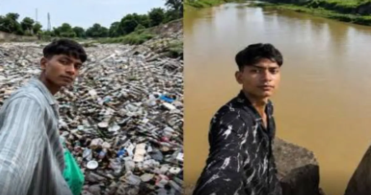 Student's Solo Clean-Up of Ajnar River Draws Municipal Support in MP