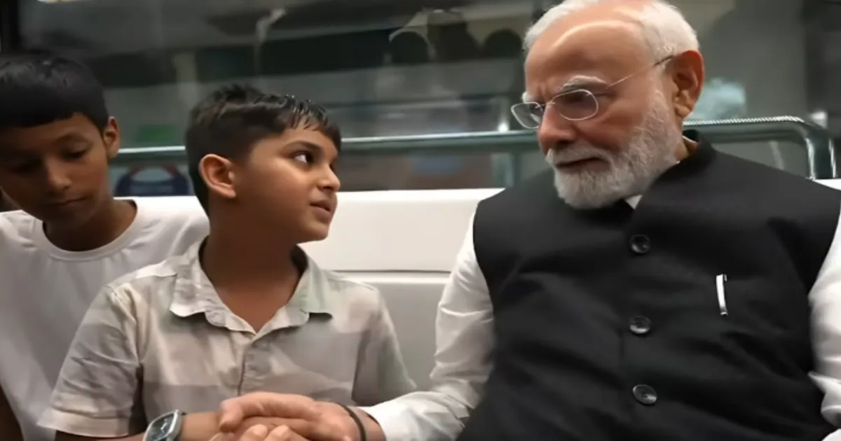 PM Modi Takes Delhi Metro to Attend SRCC's Centenary Celebrations