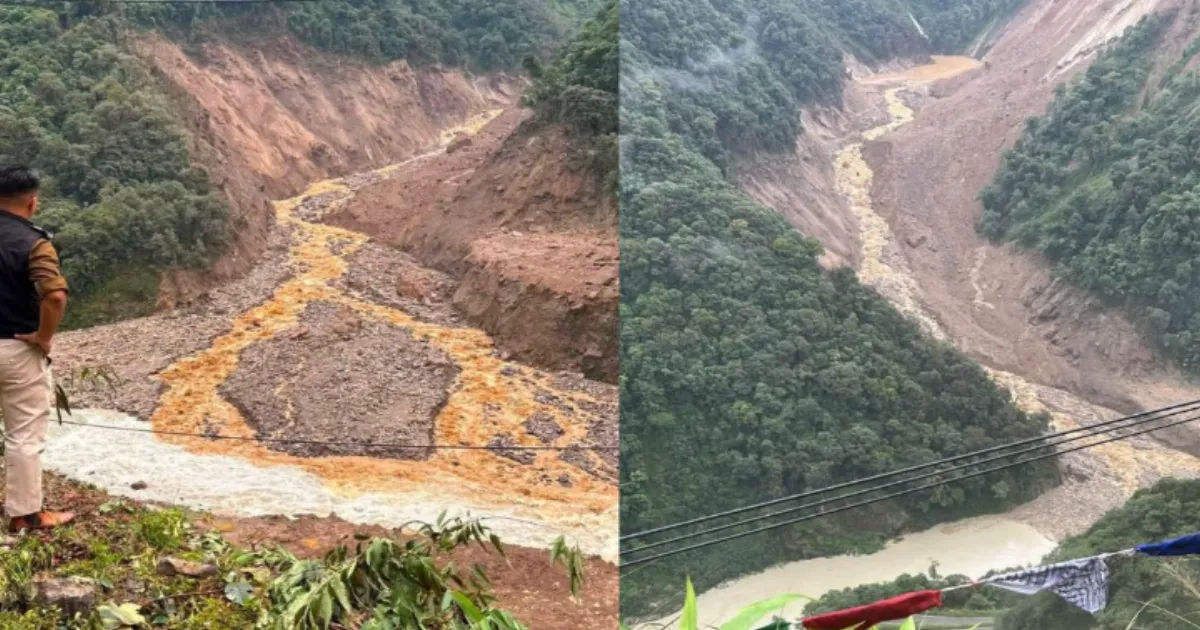 Sikkim Landslide Partially Blocks Teesta River Flow, No Flood Threat