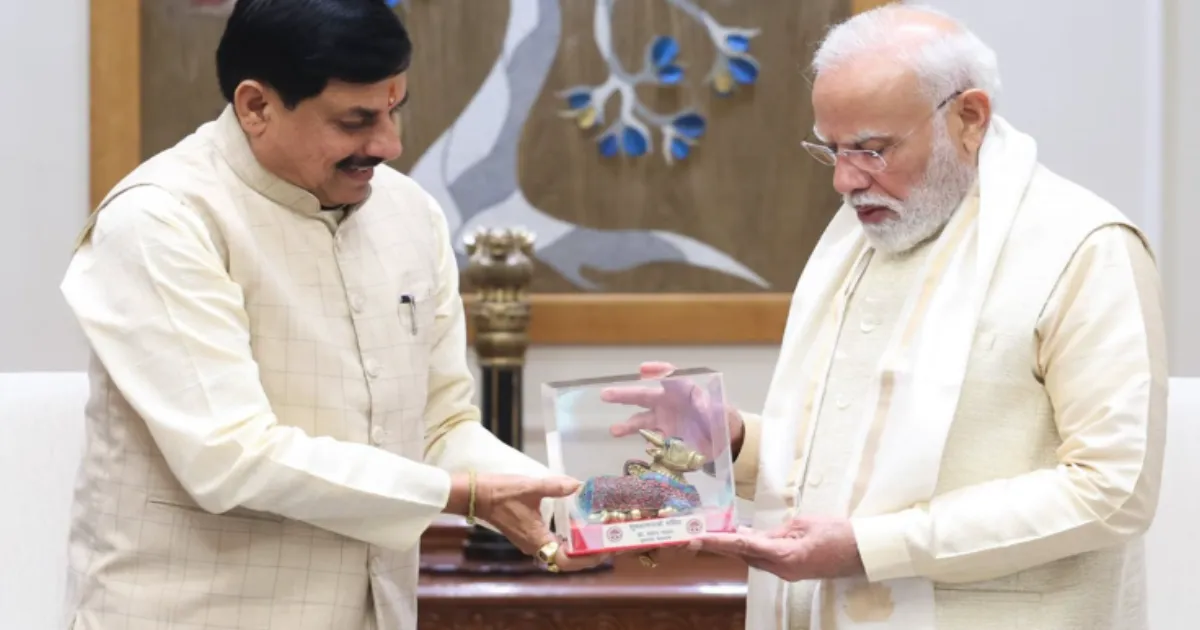 Mohan Yadav Meets PM Modi, Invites Him to Global Investors Summit 2027