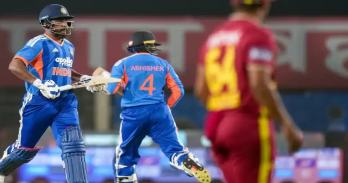 India vs West Indies, 2nd T20I: Samson, Kishan Take India to 134/1 After 10 Overs
