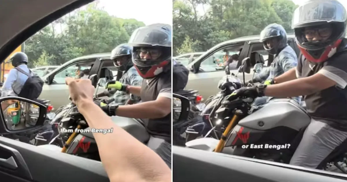 Bengaluru Traffic Stop Brings Two Strangers Together Over Shared Love of Football