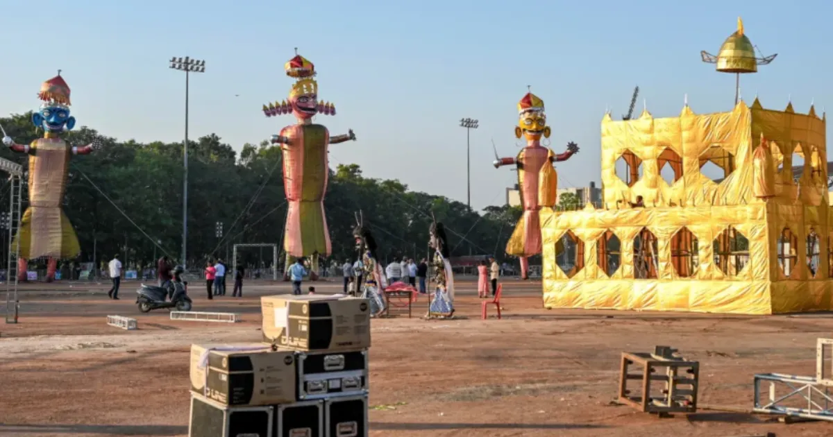 Ravana Worth Rs 40 Lakh Built With 6.5 Tonnes of Iron in Chandigarh