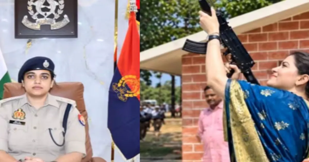 Rajnandgaon SP Ankita Sharma Fires AK-47 on Dussehra, Army Veterans Object
