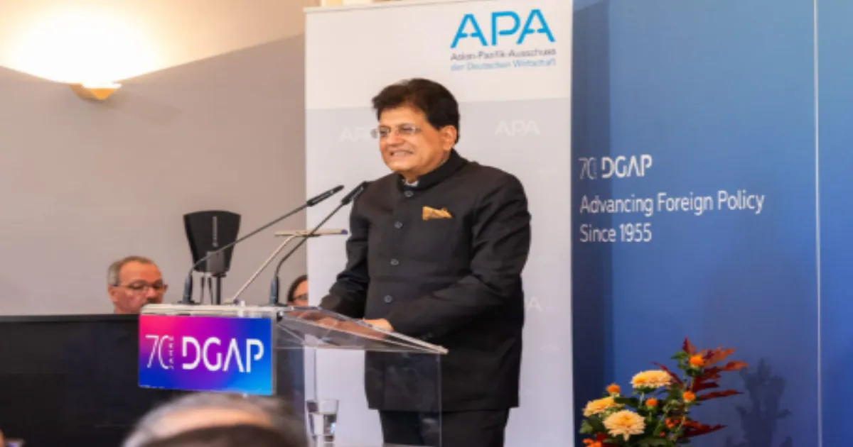 Piyush Goyal Criticises EU Carbon Tax on Steel at Berlin Global Dialogue