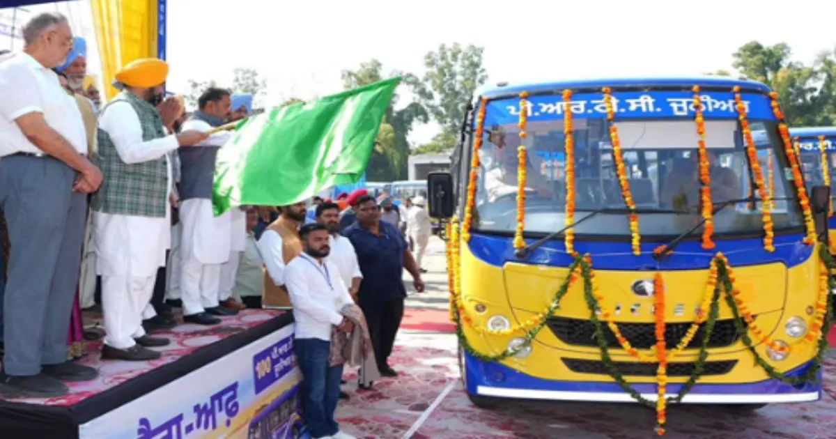 Punjab Adds 100 29-Seater Mini Buses to PRTC Fleet Across Nine Depots