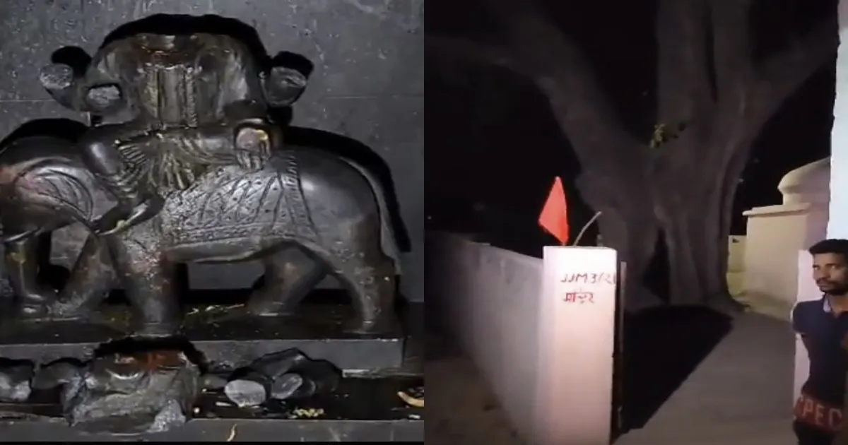 Shocking Desecration in UP! Lord Shani Dev Idol Vandalized in Etah, Tensions Rise