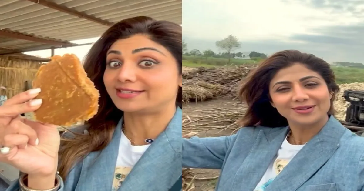 Shilpa Shetty Savors Authentic Desi Gud in Punjab Adventure