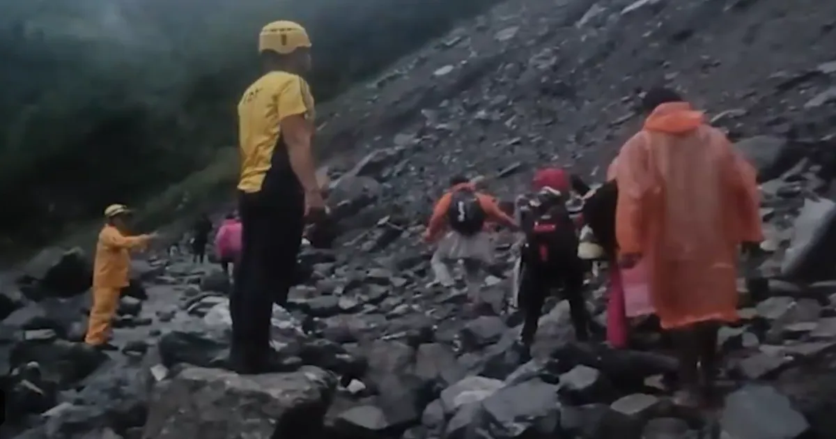 SDRF Rescues 40 Pilgrims from Landslide in Uttarakhand’s Sonprayag