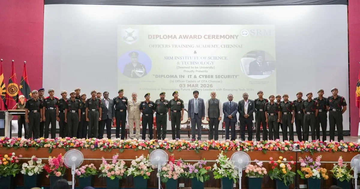 SRMIST And OTA Confer First Diplomas In Information Technology And Cyber Security