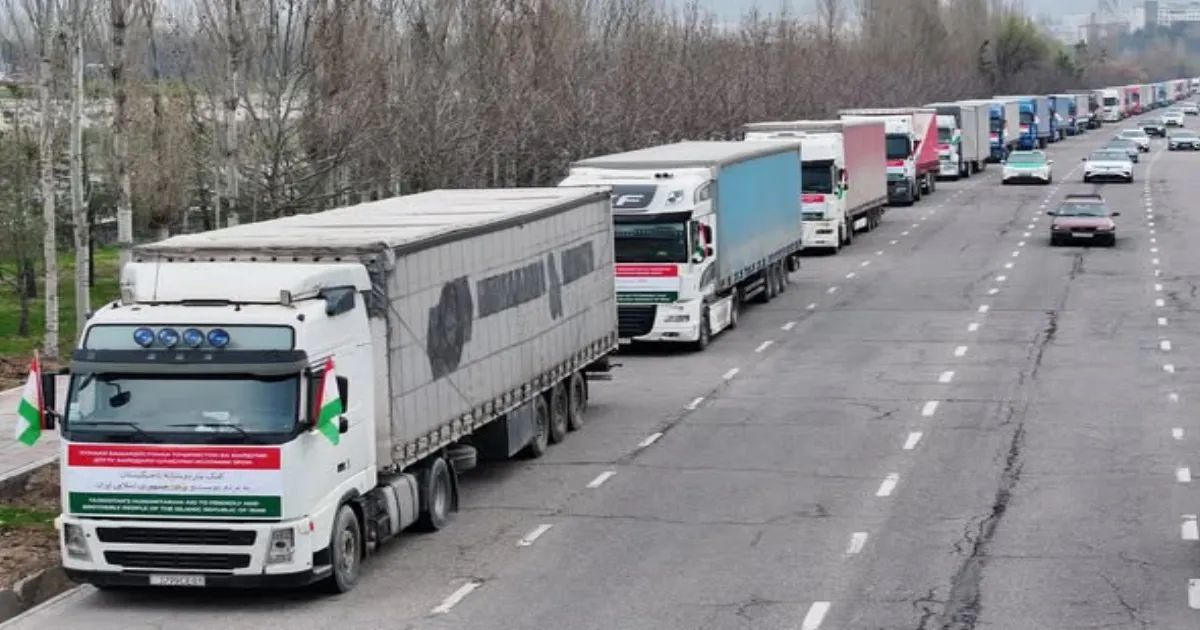 Humanitarian Aid From Tajikistan Reaches Iran to Support Millions Displaced by Conflict