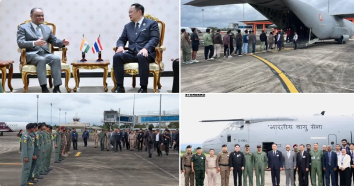 IAF Airlifts 197 Indians from Thailand After Rescue from Myanmar Cyber Scam Zone