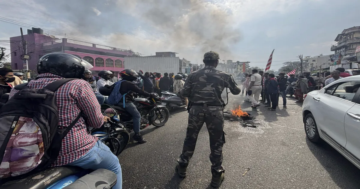 Tribal Groups Burn Tyres, Block Roads for Ranchi Bandh