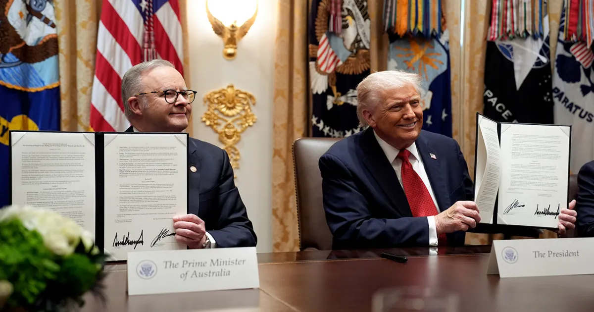 Trump, Albanese Seal $8.5B Minerals Deal to Challenge China