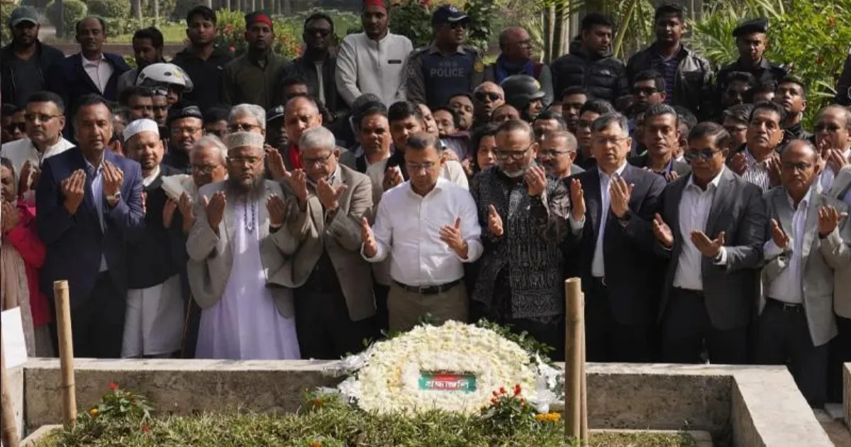 Tarique Rahman Pays Tribute to Murdered Youth Leader Hadi Ahead of Bangladesh Elections