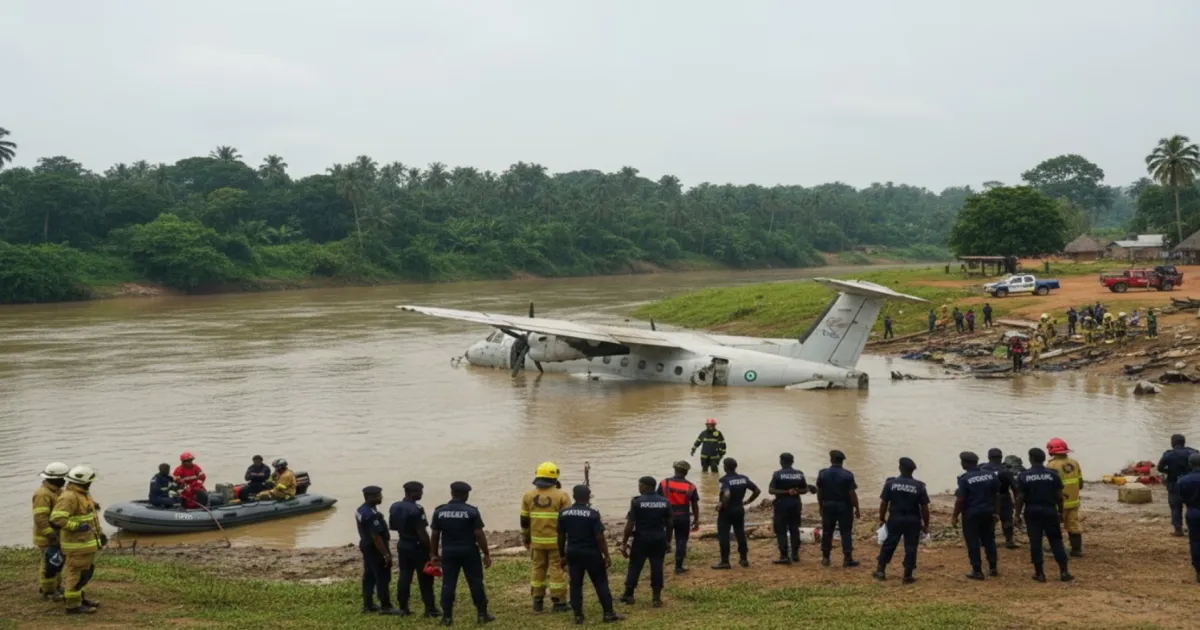 Nigerian Air Force Plane Crashes In Southern Ondo, No Survivors Among 25 People Aboard