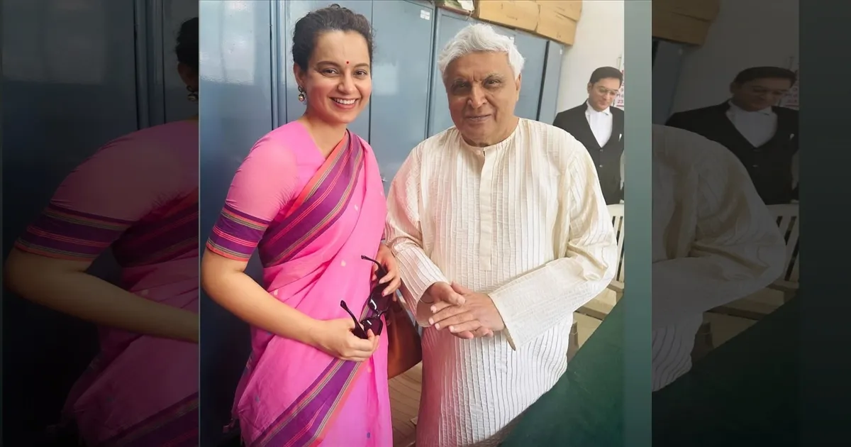 DISPUTE RESOLVED.. CASE WITHDRAWN! Kangana Ranaut & Javed Akhtar pose for picture together