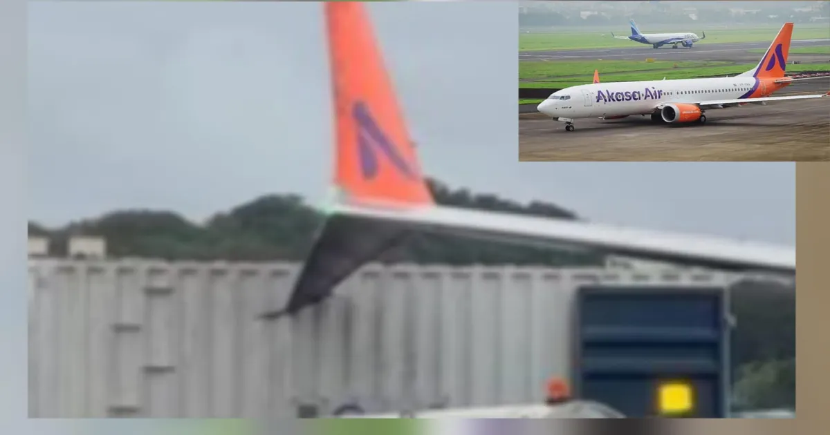 Cargo Truck Collides with Akasa Air Plane at Mumbai Airport