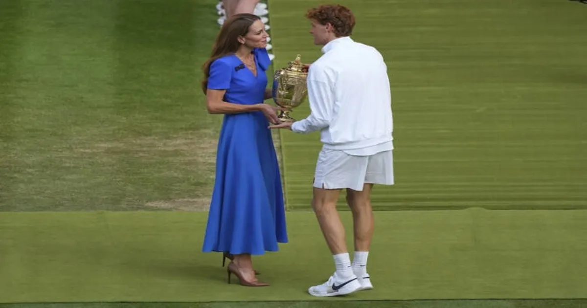 Princess Kate Shines at Wimbledon, Awards Sinner Trophy