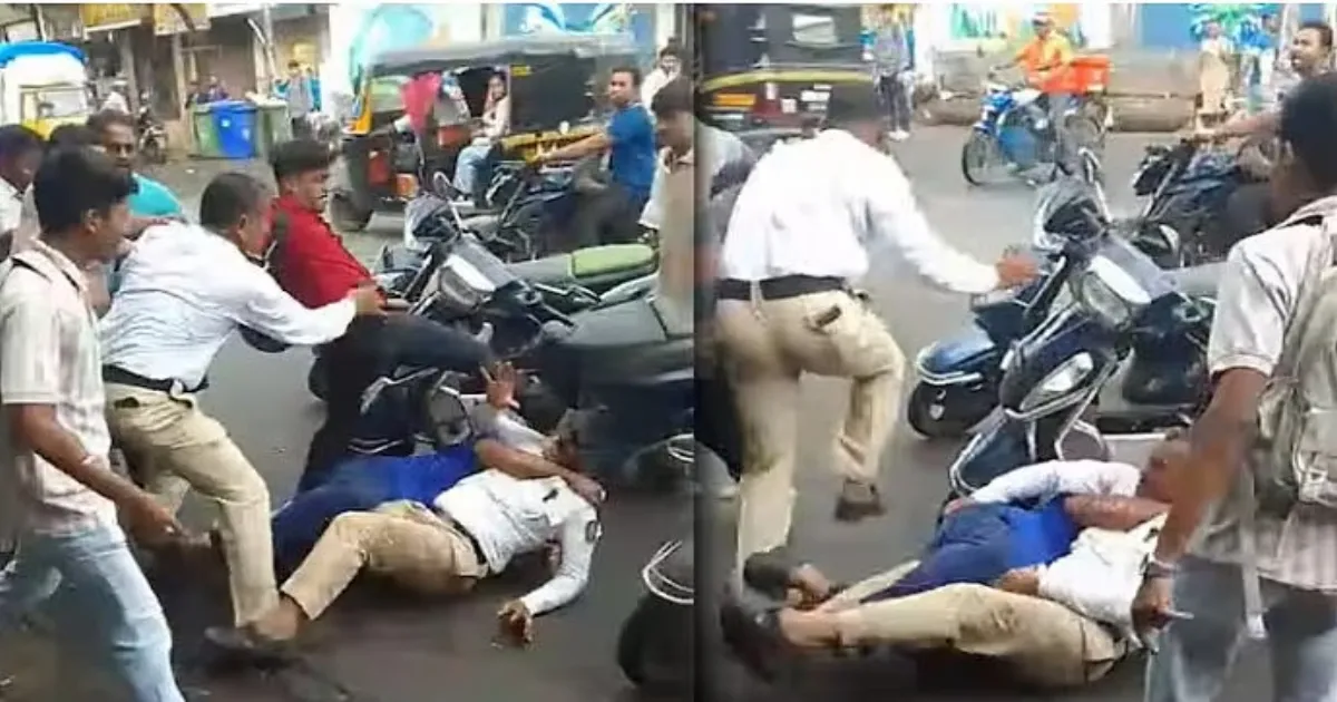 Father-Son Duo Assault Traffic Cops in Nalasopara Over License Dispute