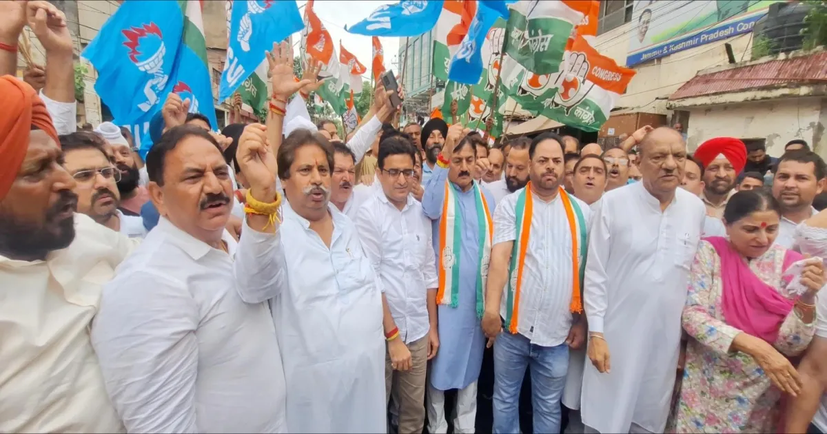 J-K Congress Protest for Statehood Blocked by Police