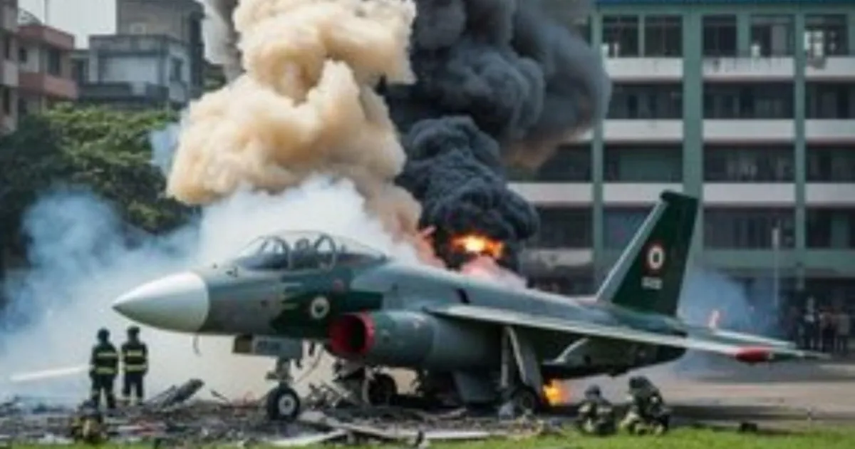 Tragic Air Force Jet Crash Kills 16, Destroys School Building in Dhaka