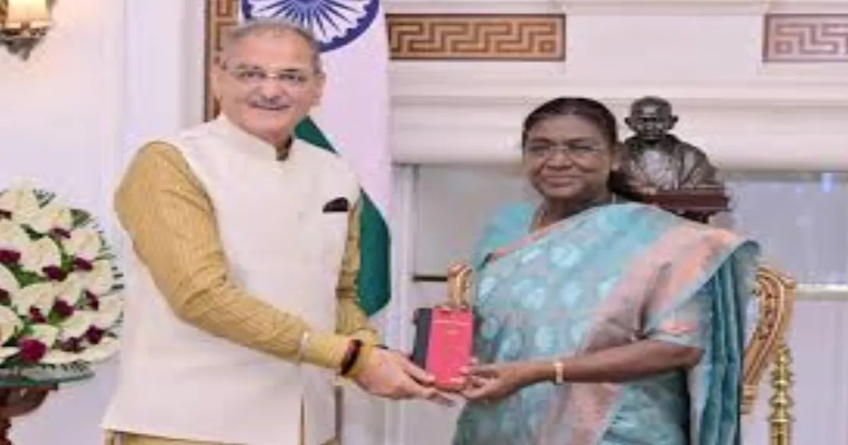 Ladakh’s New LG Kavinder Gupta Meets President Murmu