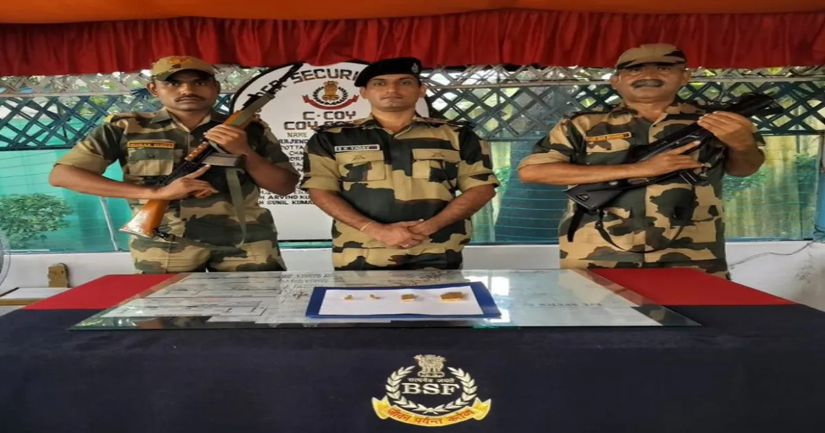 BSF Seizes Gold Worth Rs 44.40 Lakh Near India-Bangladesh Border in Nadia