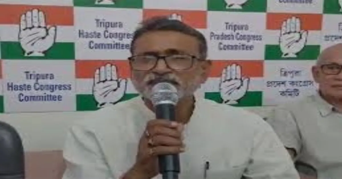 Tripura Congress Demands CM Manik Saha’s Resignation as Home Minister Over Law and Order Crisis