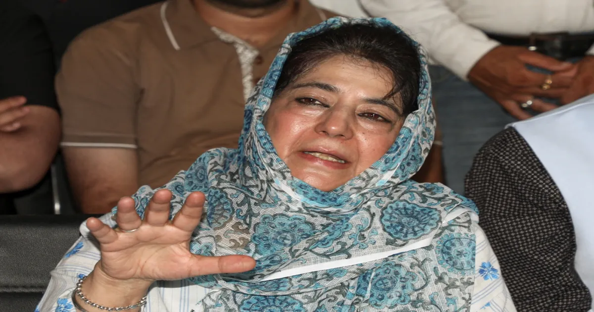 Mehbooba Mufti Slams BJP’s Failed J-K Policy, Urges Revival of 2015 Alliance Agenda