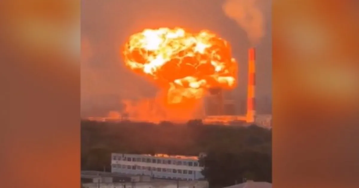 Ukrainian Drone Strike Ignites Massive Fire at Sochi Oil Depot!